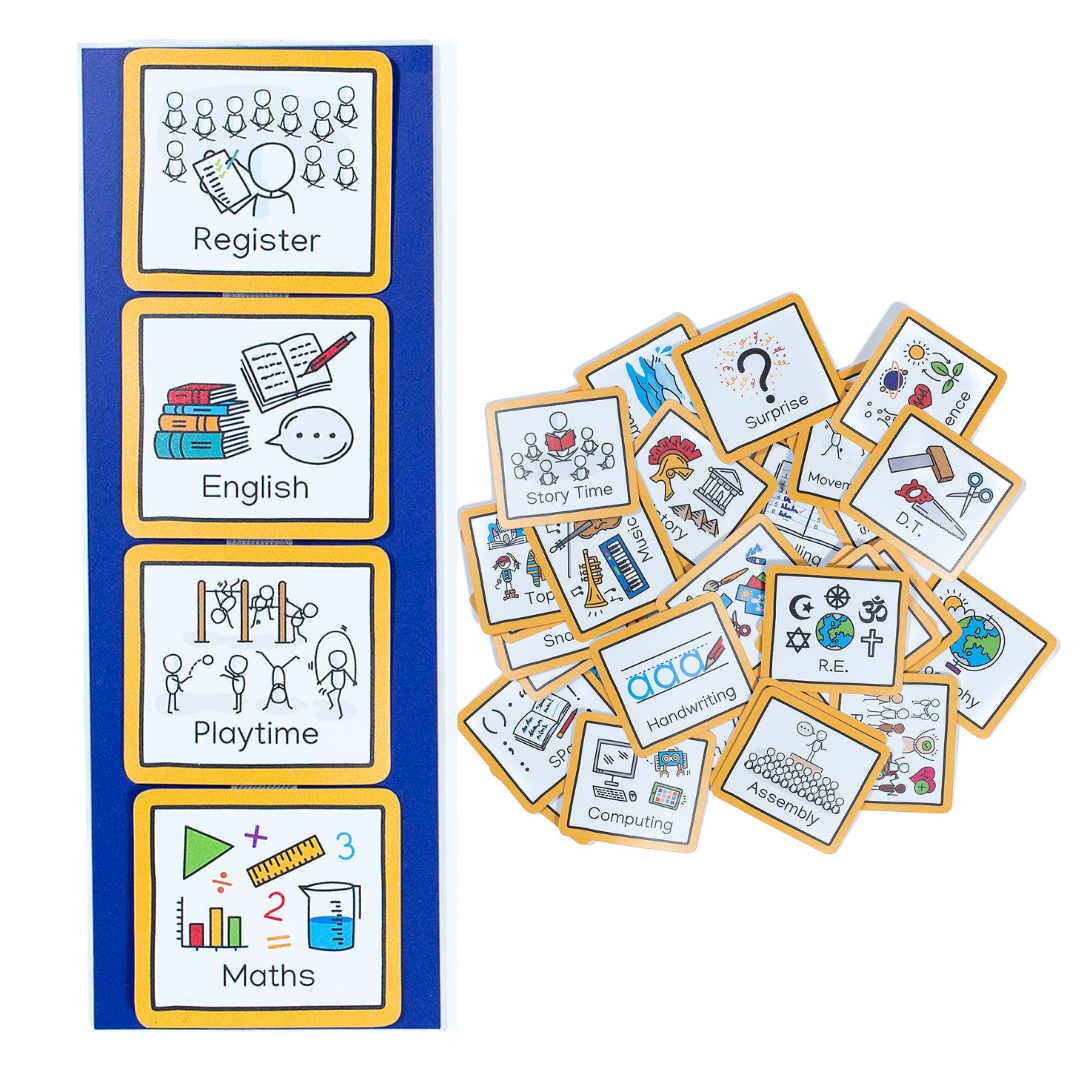 Visual timetable for school whole class version create visual aids ltd