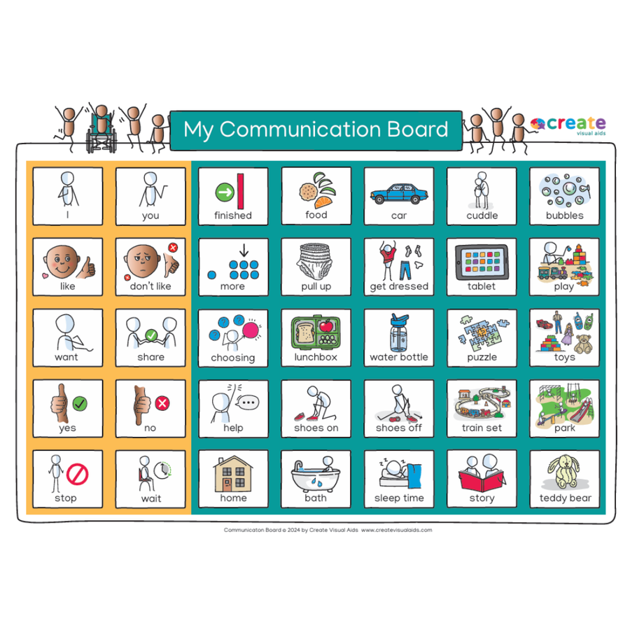 Personalised A3 Communication Board
