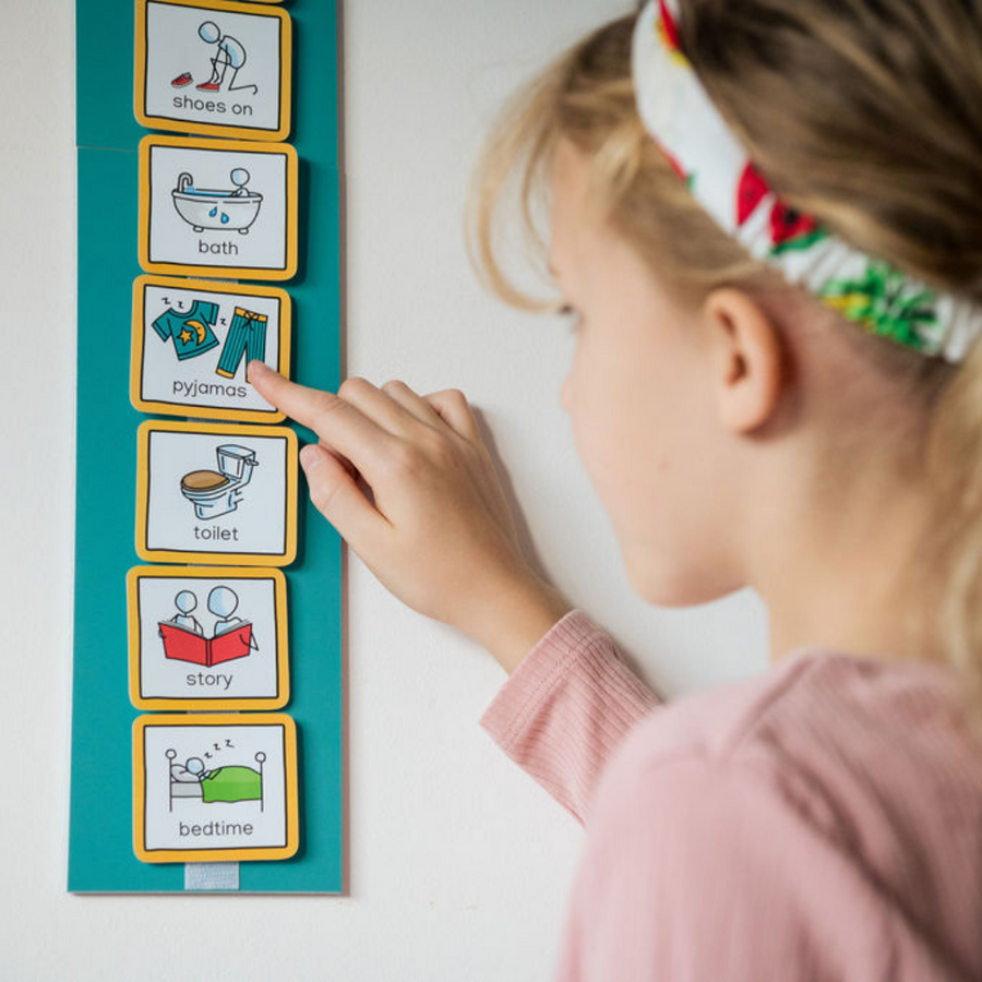Visual Timetable Routine Visual Timetable for Children | Daily Routine Chart for Kids with ...