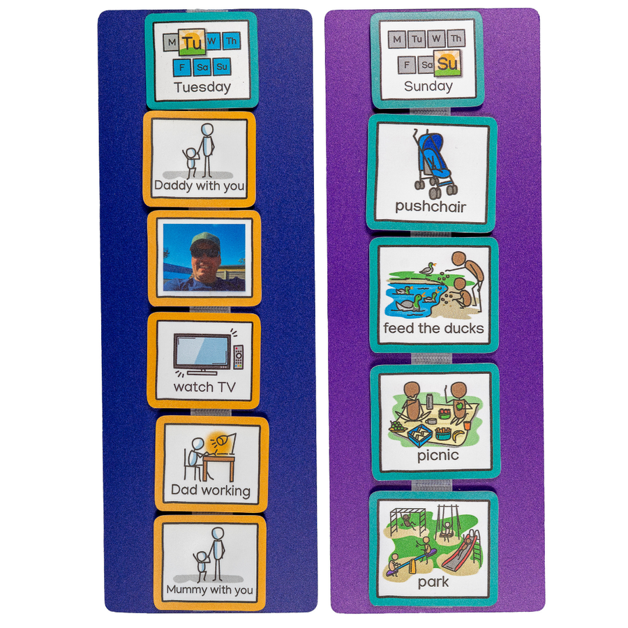 Personalised Visual Timetable | Custom Daily Schedule Cards for Autism ...