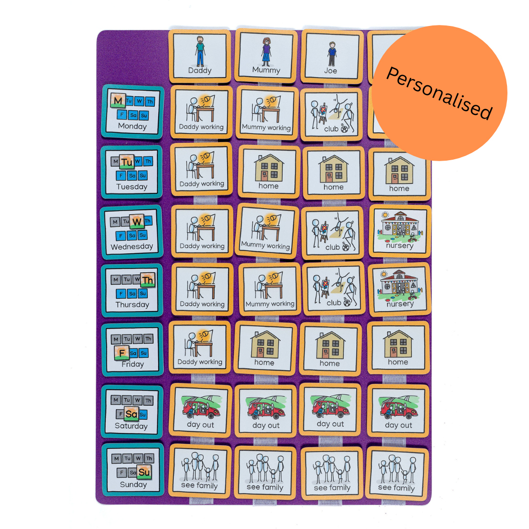 A3 Family Weekly Timetable – Create Visual Aids Ltd