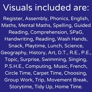 Visual Timetable for School
