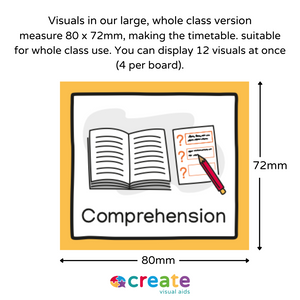 Visual Timetable for School - Whole Class Version