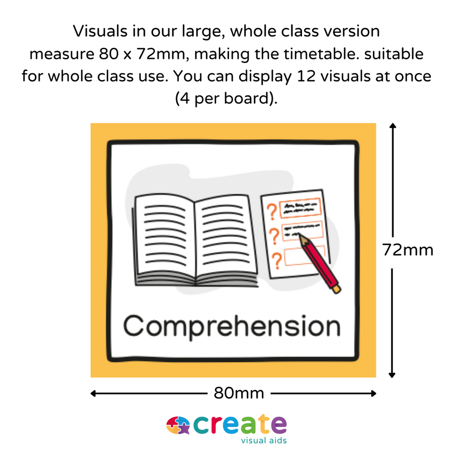 Visual Timetable for School - Whole Class Version