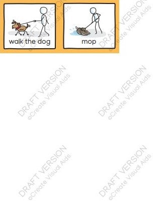 HOUSEHOLD CHORES VISUALS - PDF Version