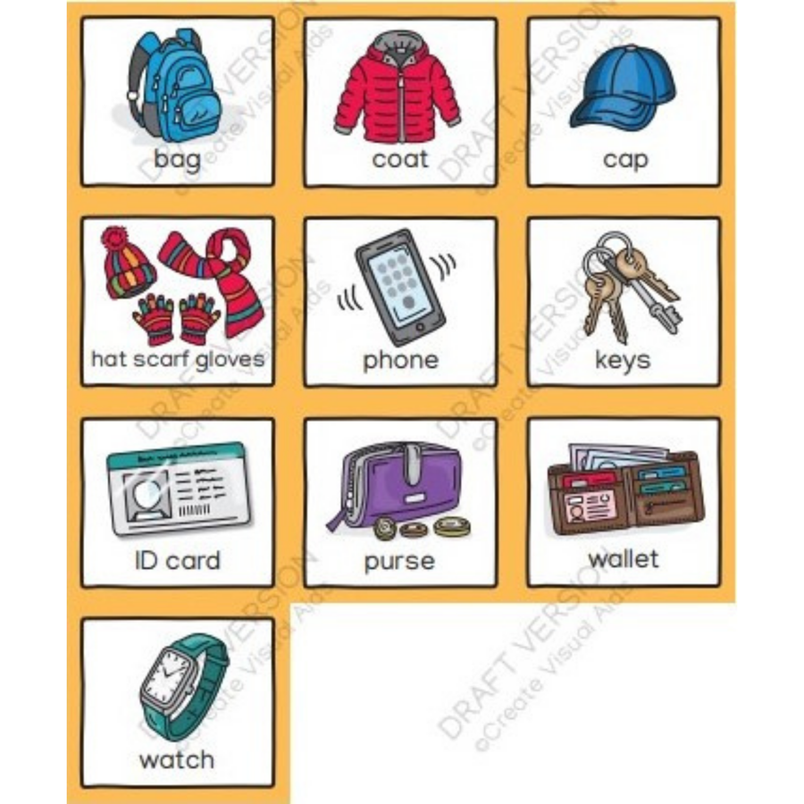 OUT THE DOOR FOR ADULTS VISUALS - PDF Version – Create Visual Aids Ltd