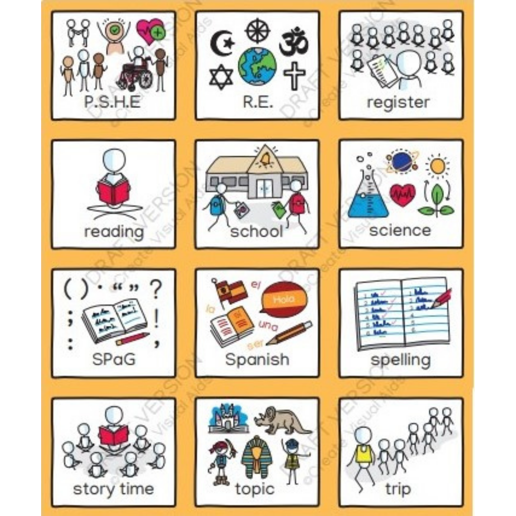 Educational Visual Example SCHOOL VISUALS - PDF Version – Create Visual Aids Ltd