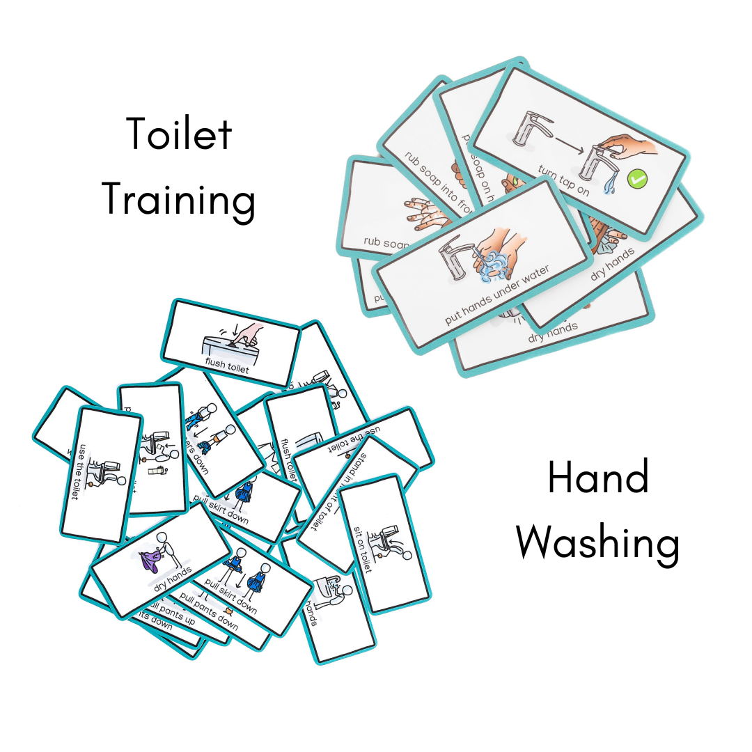 Toilet Training and Hand Washing Visual Symbol Routine Card Bundle ...