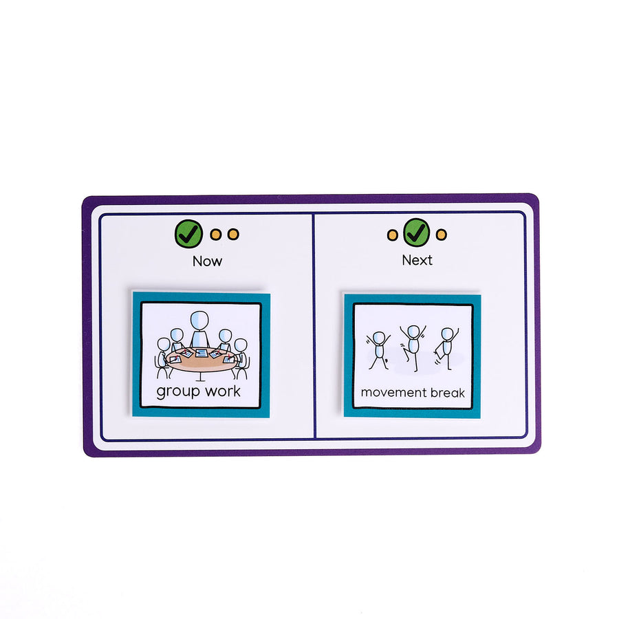 Now and Next Board with personalised symbols