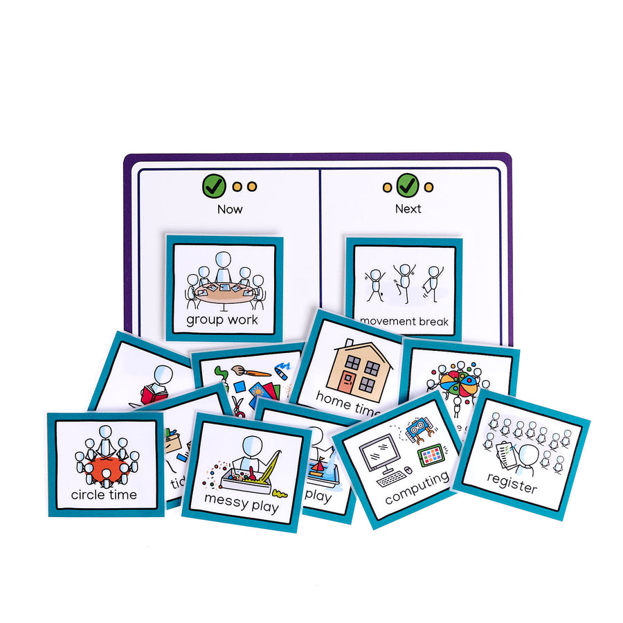 Now and Next Board with personalised symbols