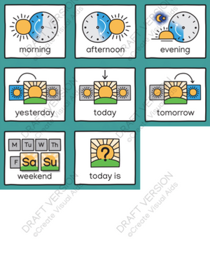 DAYS OF THE WEEK / TIMES OF DAY - PDF Version