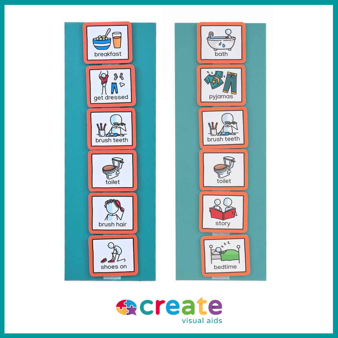 Morning and Bedtime Routine Chart Bundle – Create Visual Aids Ltd