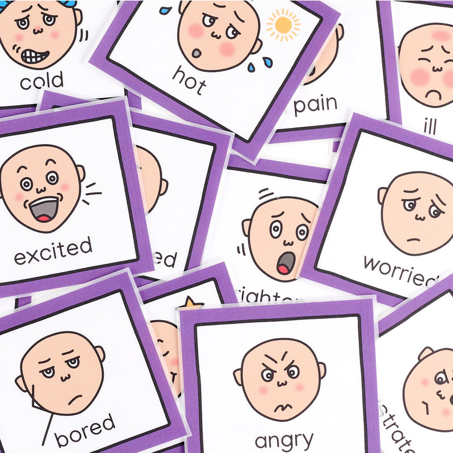 Feelings Cards - Hand Laminated
