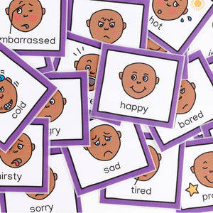 Feelings Cards - Hand Laminated