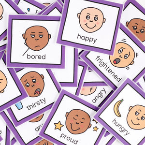 Feelings Cards - Hand Laminated